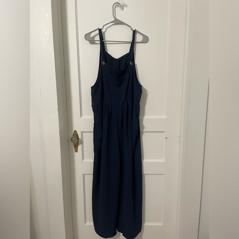 Zara Navy Blue Maxi Dress - Picture 1 of 5